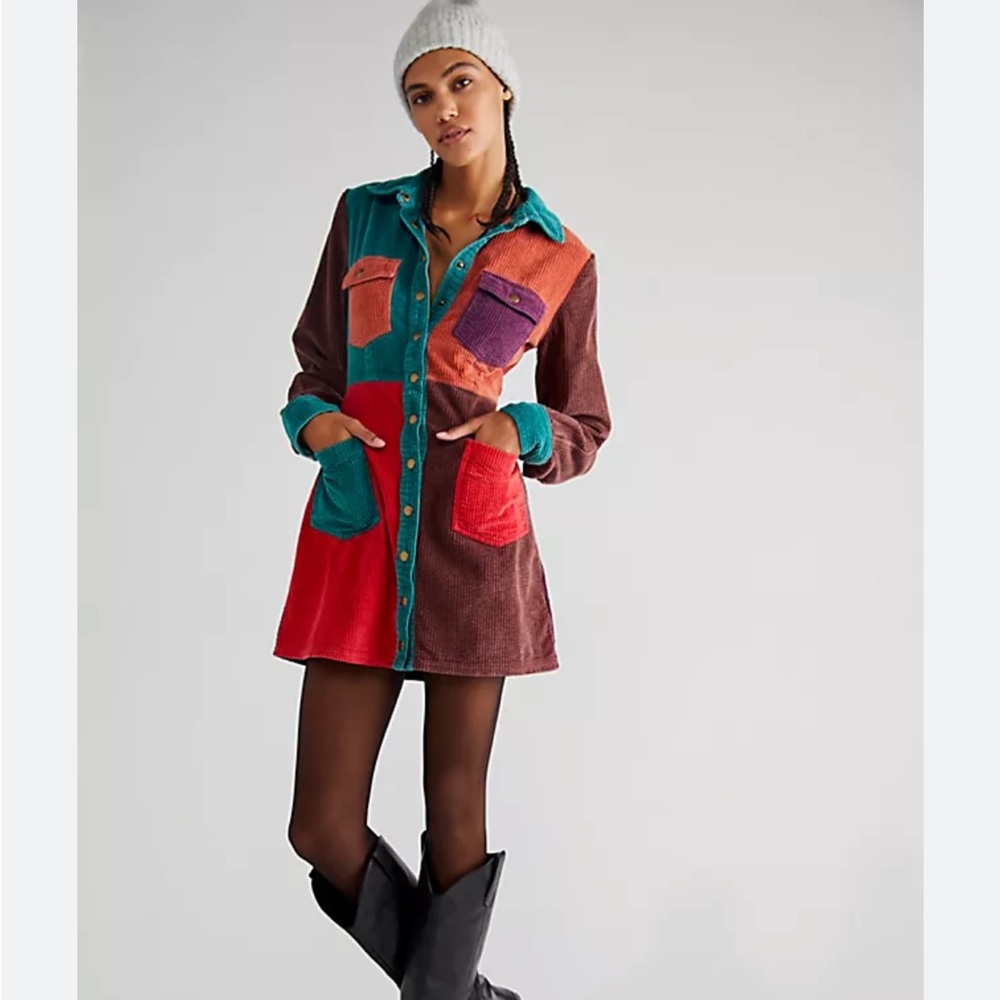 ISO free people color me cord dress